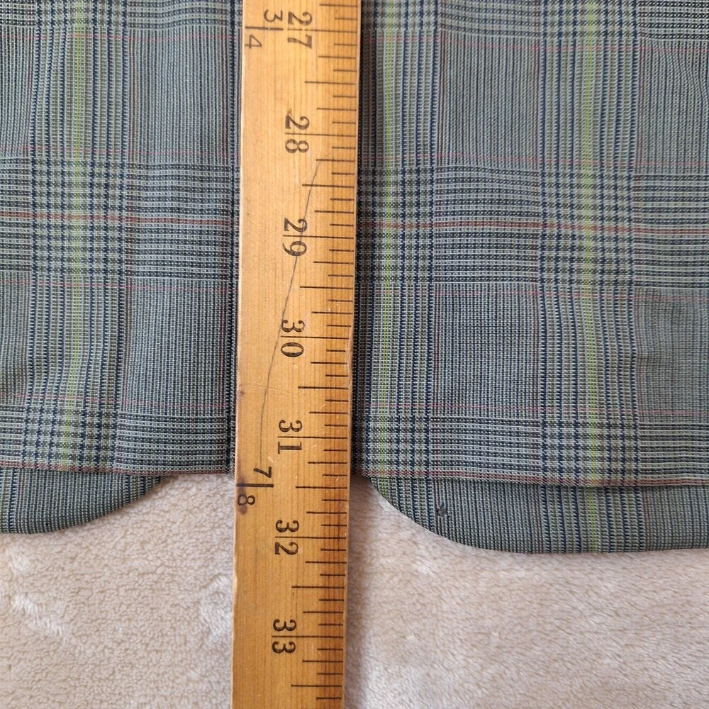 Valentino Uomo Blazer Mens 52R Green Plaid Virgin Wool Sport Coat Made Italy